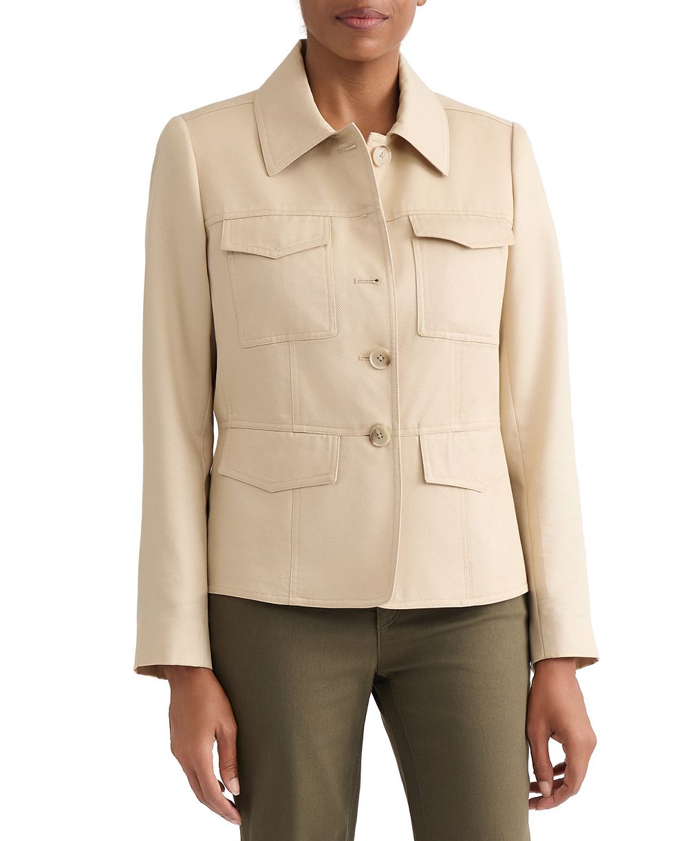 Jones New York Women's Safari Button-Front Jacket