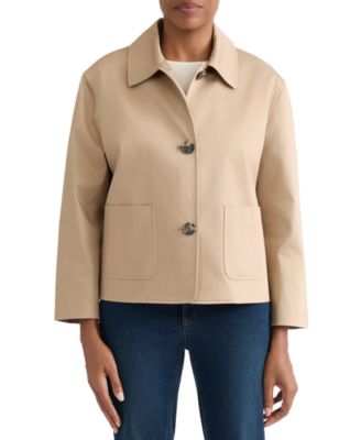 Jones New York Women's Three-Button Cotton Sateen Jacket