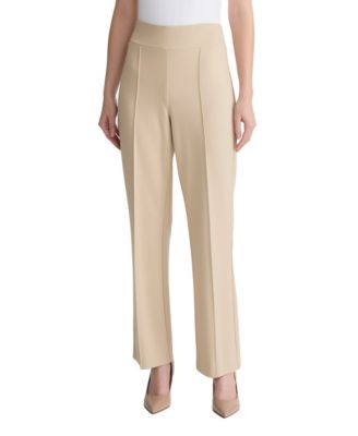 Jones New York Women's Pull-On Mid-Rise Pintuck Trousers