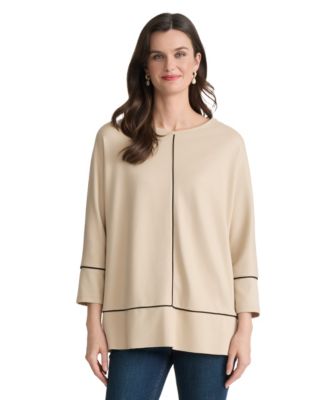 Jones New York Женский туник-топ с круглым вырезом