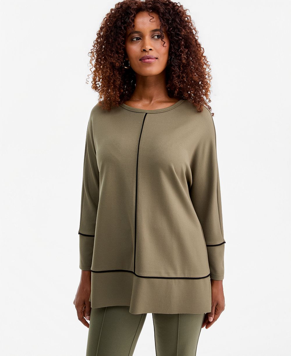 Jones New York Женский туник-топ с круглым вырезом