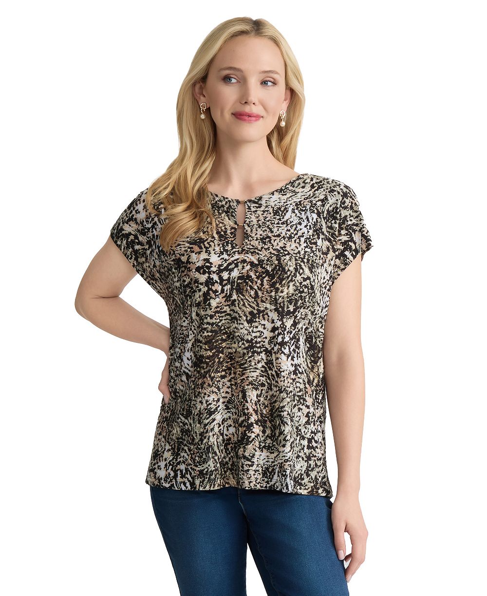 Женский топ Jones New York Boat Neck Extended Shoulder