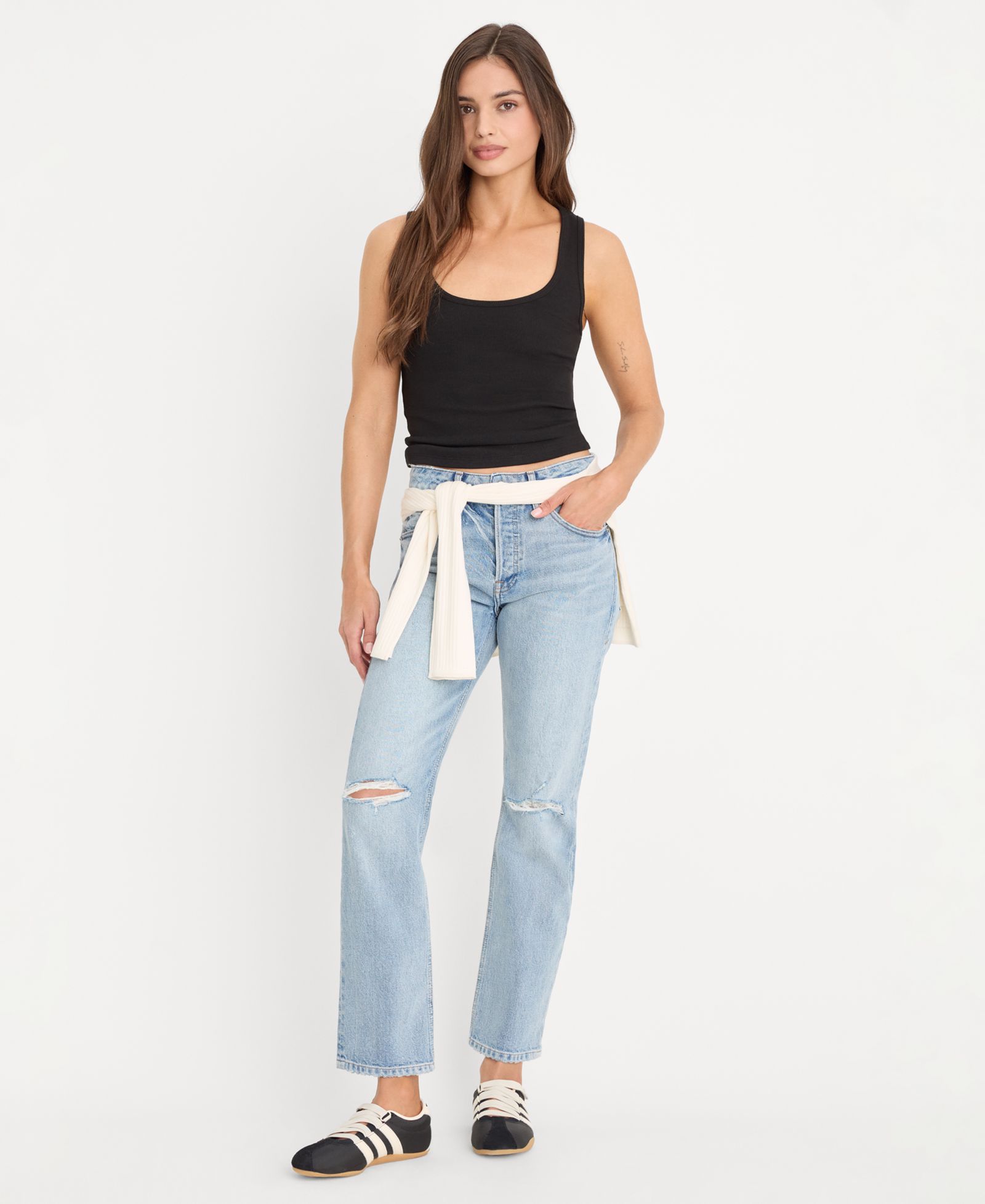 Good American Women's Vintage Straight Ankle Jeans