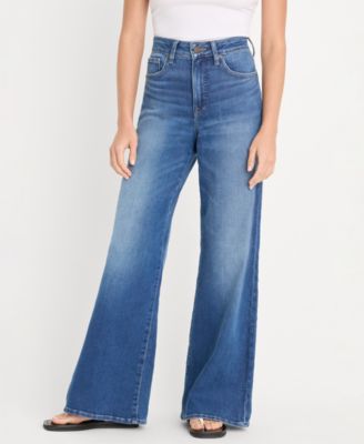 Good American Petite Soft Tech Good Waist Palazzo Jeans