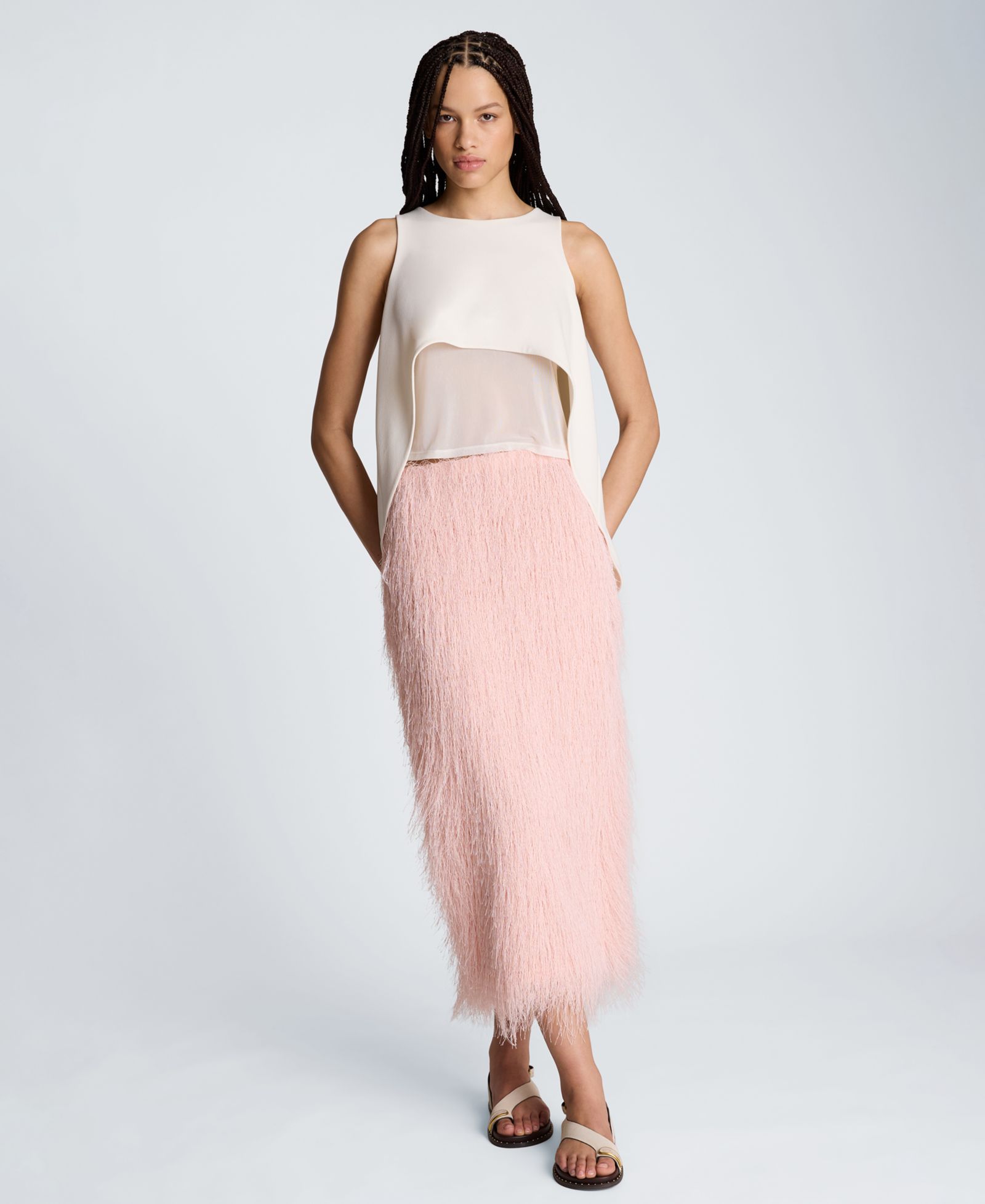 Женский многослойный топ Kenneth Cole High-Low