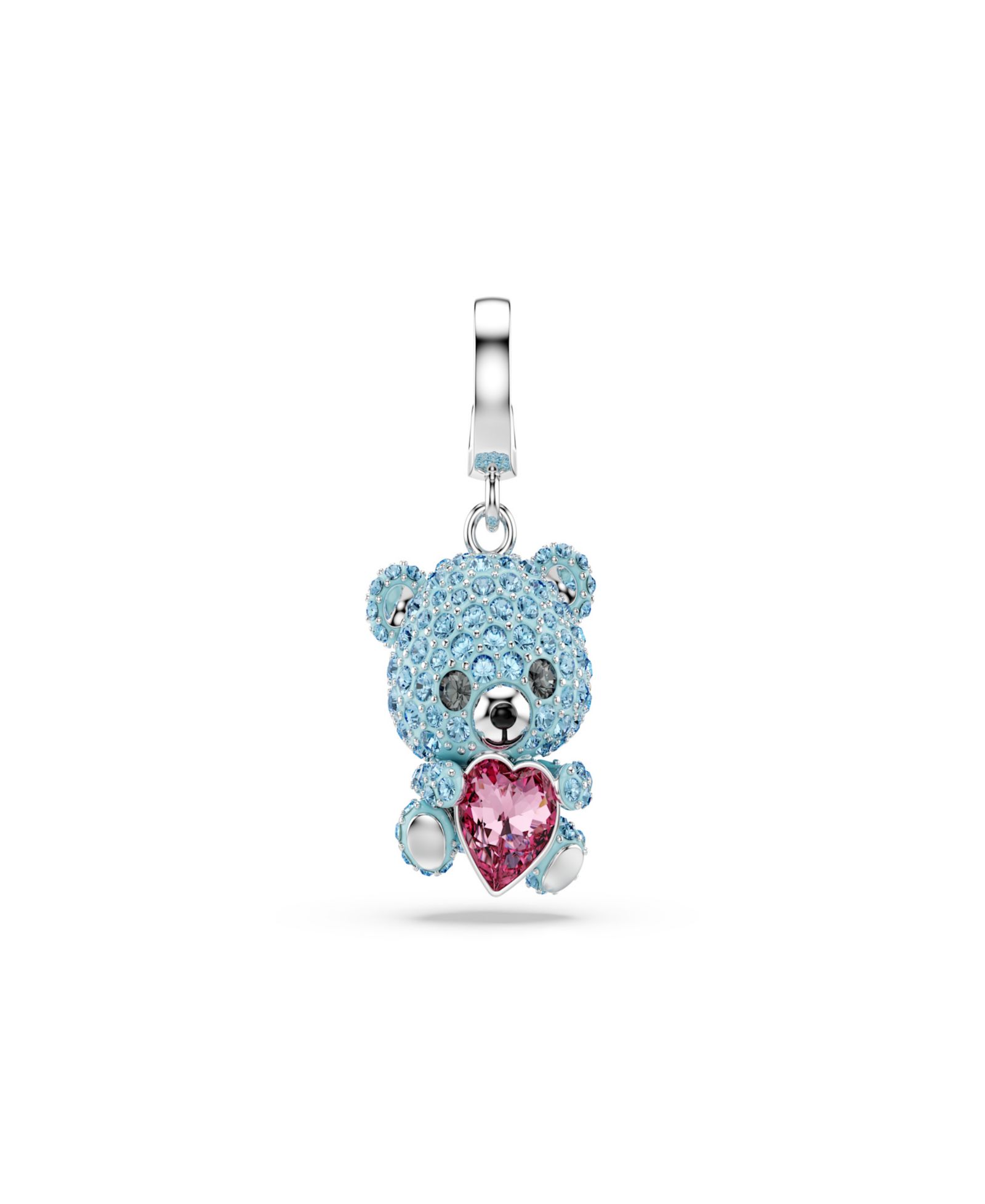 Подвеска Swarovski Playful Teddy Bear с родиевым покрытием