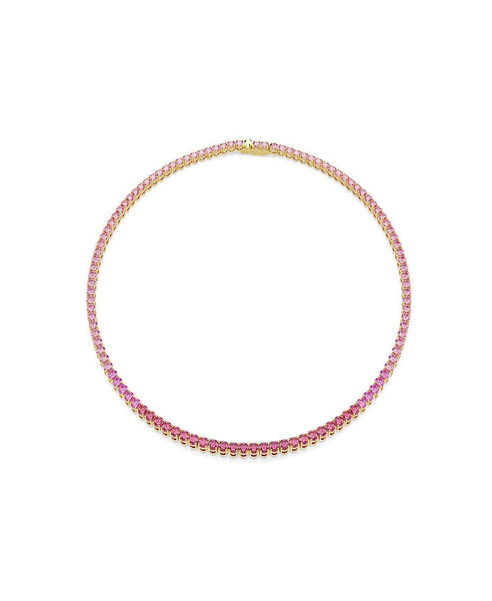 Ожерелье Swarovski Tennis с позолотой и ярким дизайном