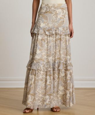 Макси-юбка Lauren Ralph Lauren Women's Tiered A-Line