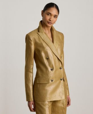 Lauren Ralph Lauren Женский блейзер с заостренными лацканами и длинным рукавом