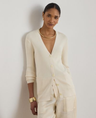 Lauren Ralph Lauren Women's Slim-Fit Long-Sleeve Cardigan Sweater