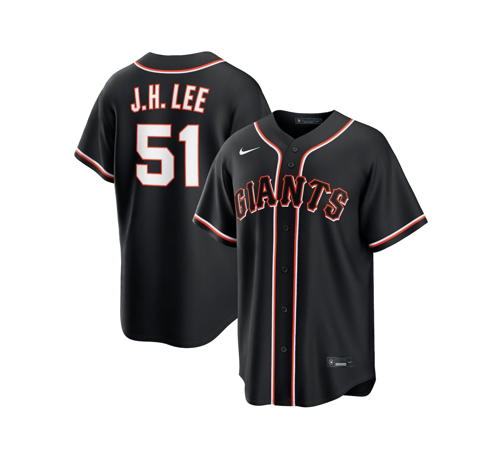 Мужская реплика джерси Nike Jung Hoo Lee Black San Francisco Giants 2026