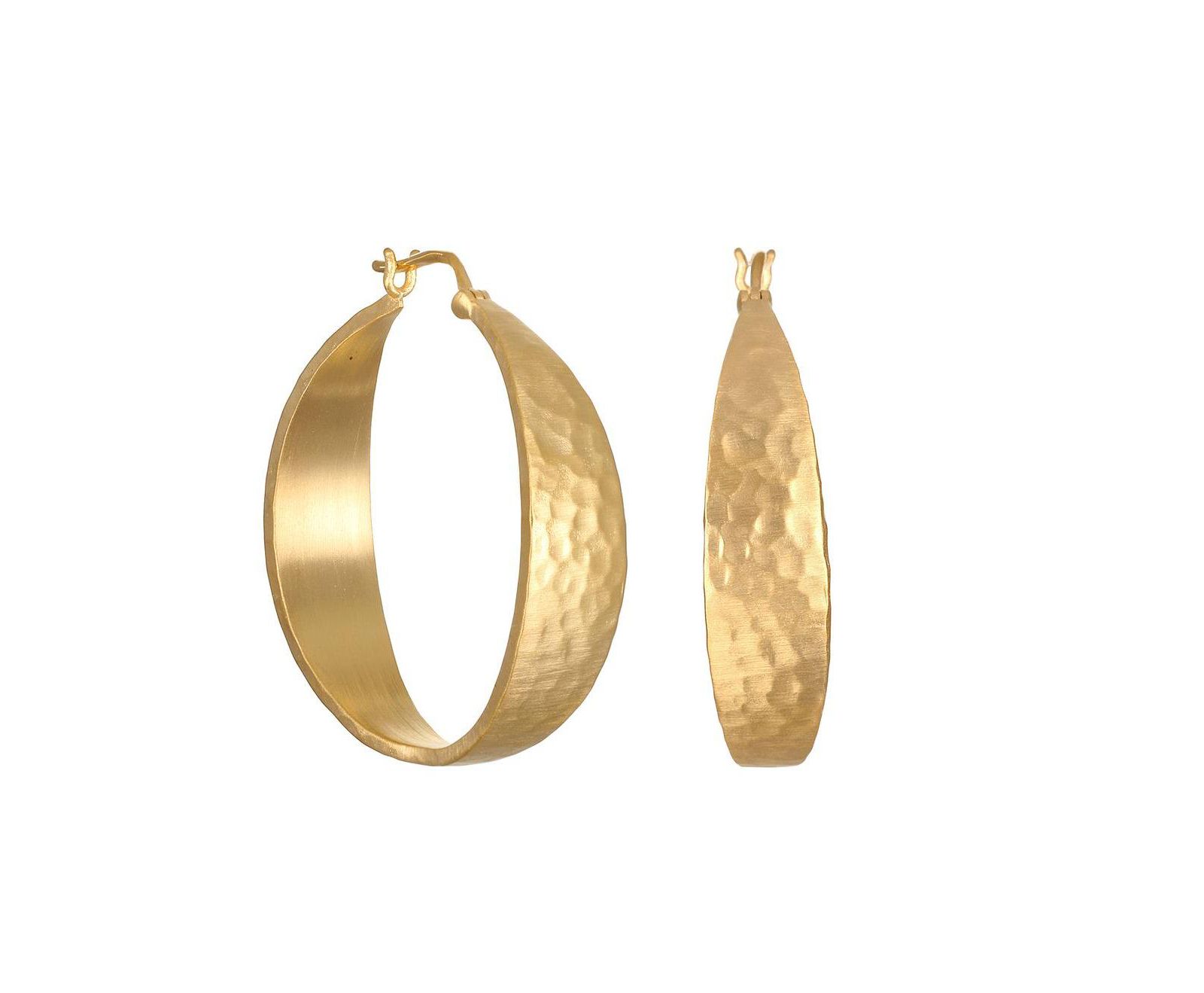 Satya Jewelry серьги-кольца Shine Bright Hammered