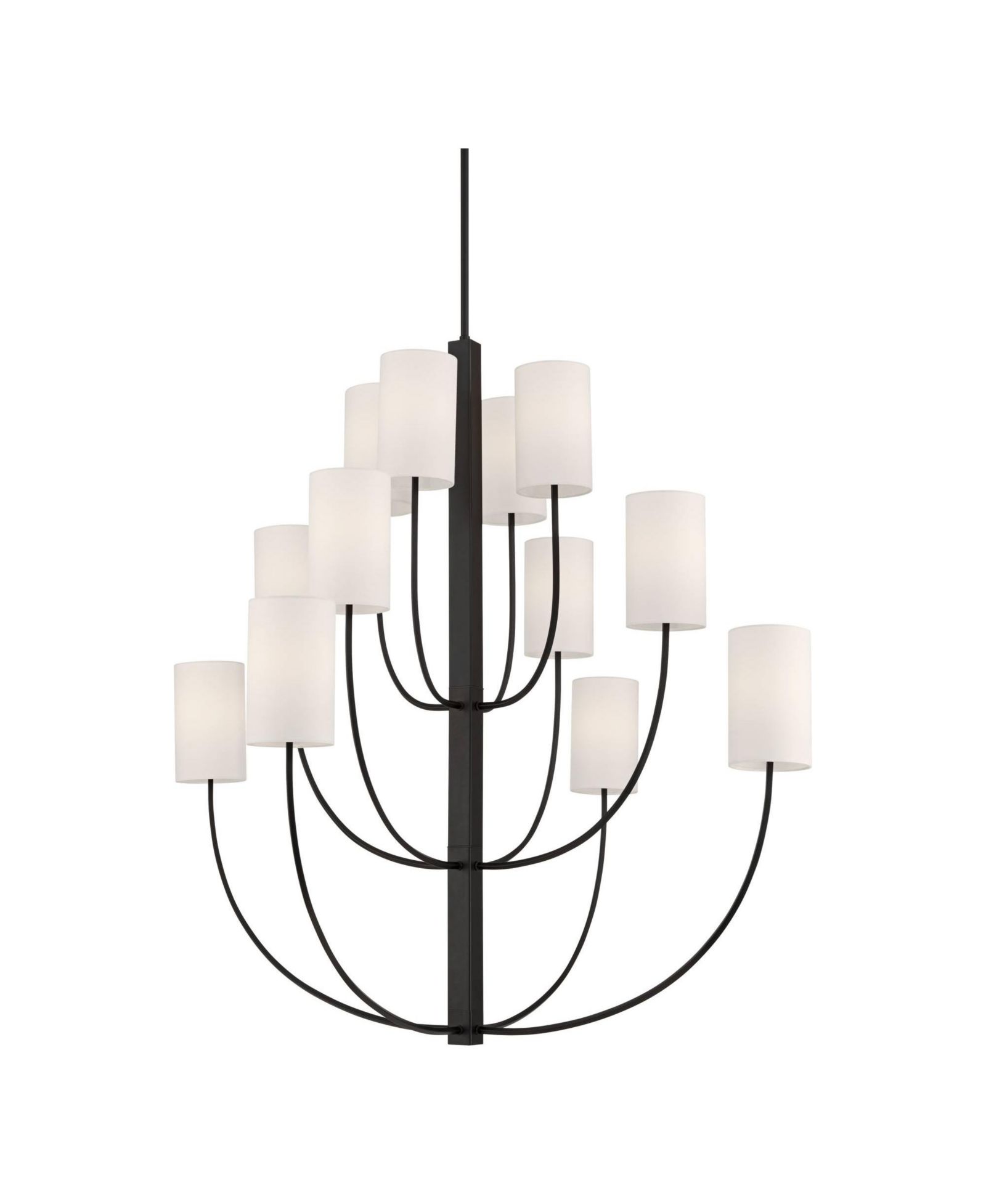 Possini Euro Design  Maxine  Wide Matte  12 Light Large Chandelier