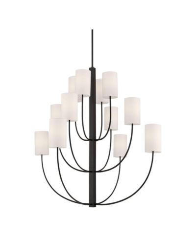 Possini Euro Design  Maxine  Wide Matte  12 Light Large Chandelier