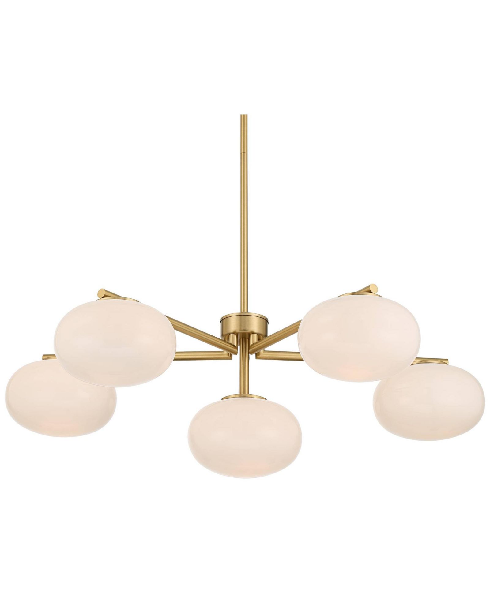 Люстра Possini Euro Design Damian с отделкой из латуни и опала