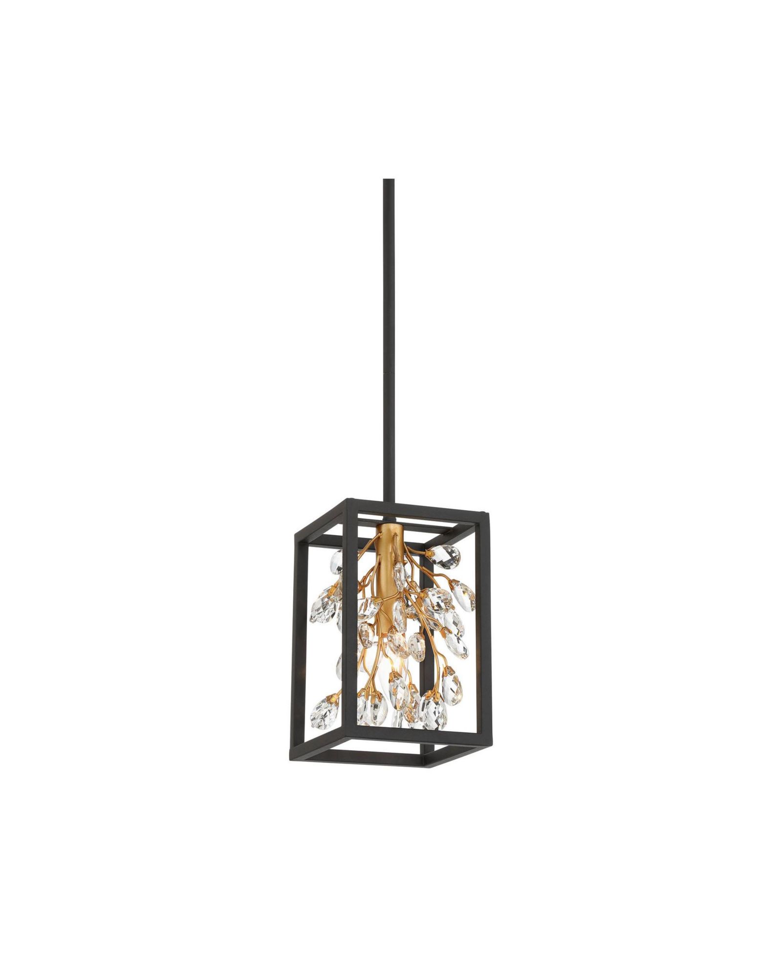 Мини-подвесной светильник Possini Euro Design Carrine Wide Gold