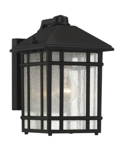 Kathy Ireland Уличный настенный светильник Dusk to Dawn с панелями Frosted Seedy Glass