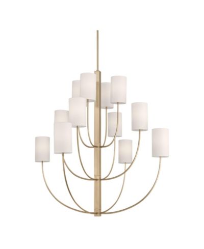Possini Euro Design  Maxine 40 Wide Matte Brass 12 Light Large Chandelier