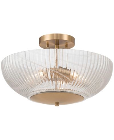 Потолочный светильник Possini Euro Design Molini Wide Warm Brass Bowl 3-Light