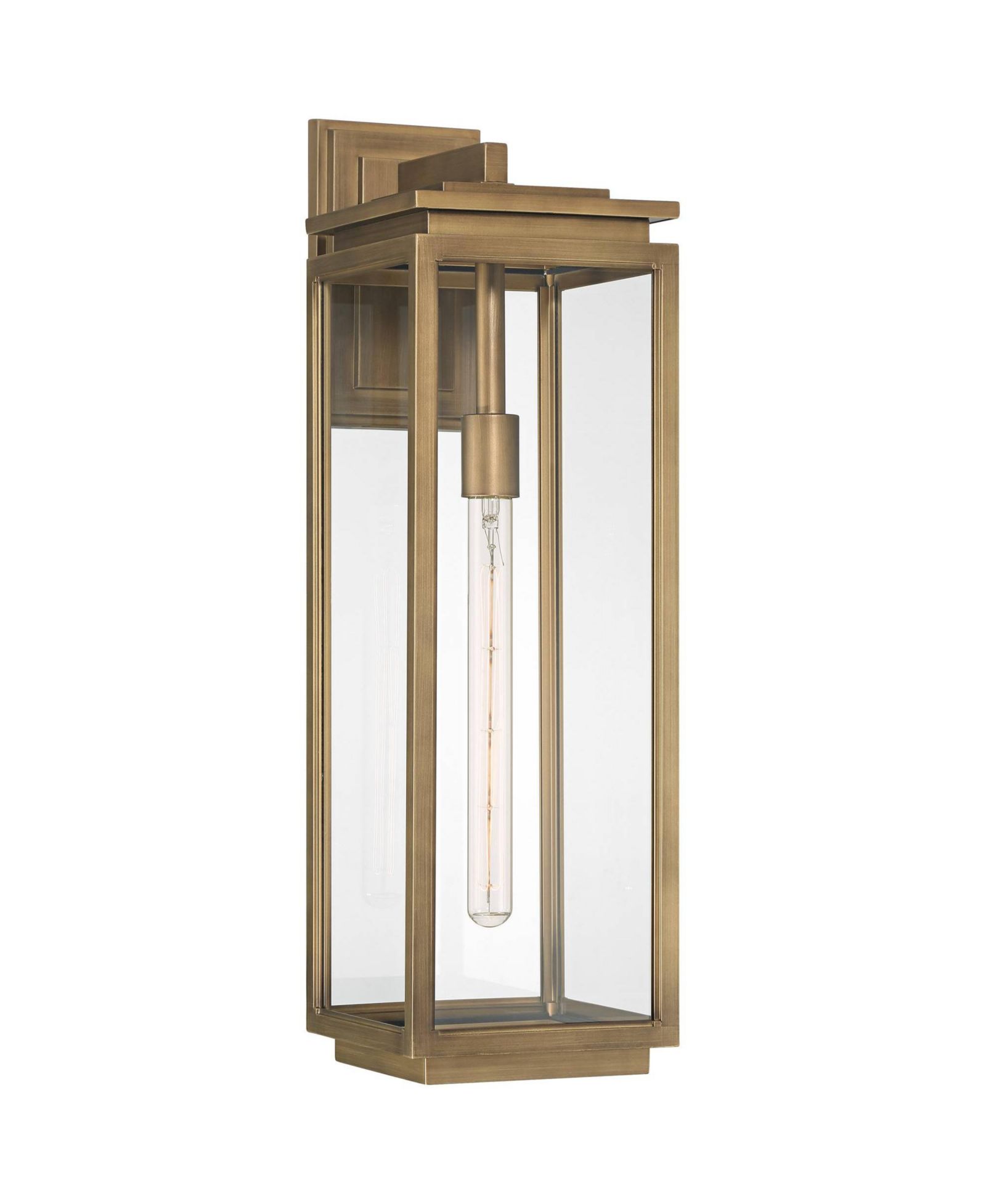 Possini Euro Design Atkins  High Die Cast Brass Outdoor Wall Light