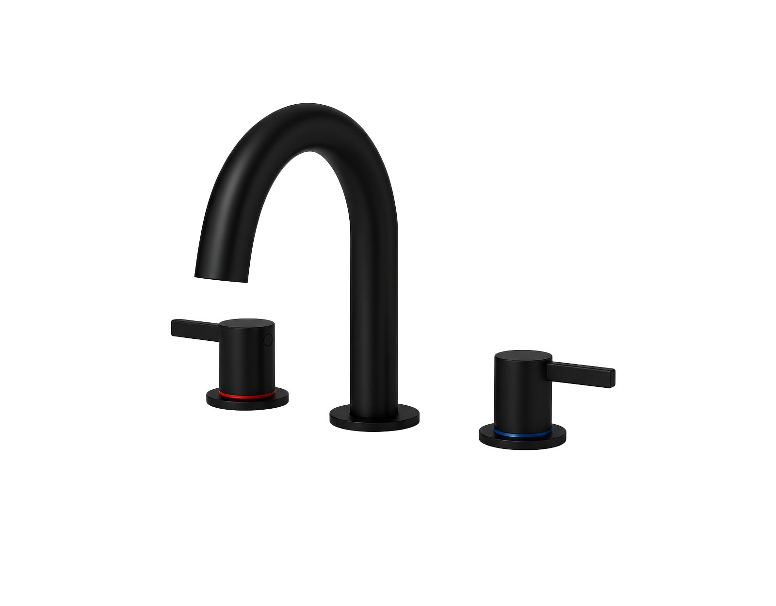 BUSDAYS 8 Inch Widespread Lavatory Faucet 2 Handle 3 Hole 360 Degree Spout Vanity Pop Up Drain