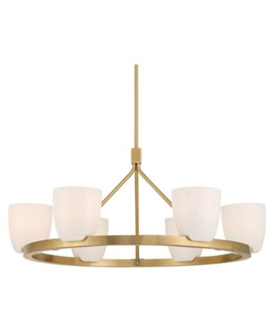Possini Euro Design Yvette люстра с 6 лампами, античная латунь, широкая