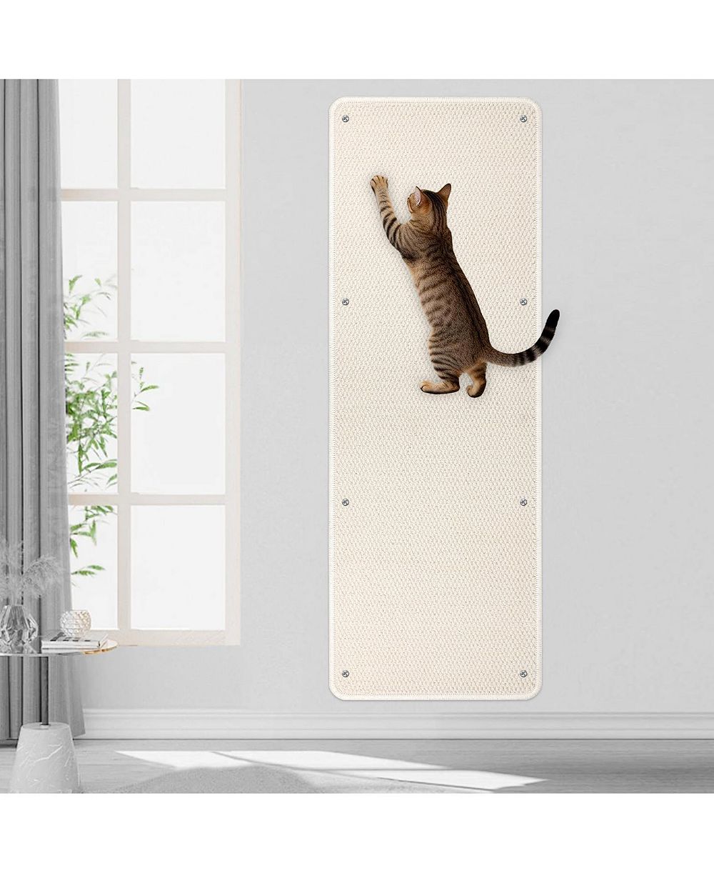 ARONKL Extra Large Thickened Cat Wall Climbing Carpet Scratch Pad с Fixed Nails