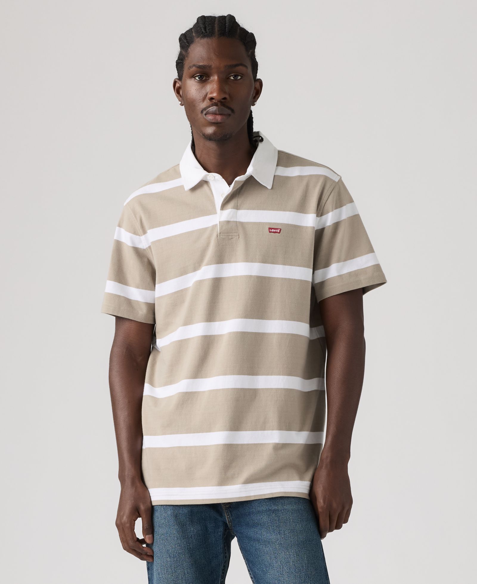 Levi's Men's Short-Sleeve Rugby Polo Shirt