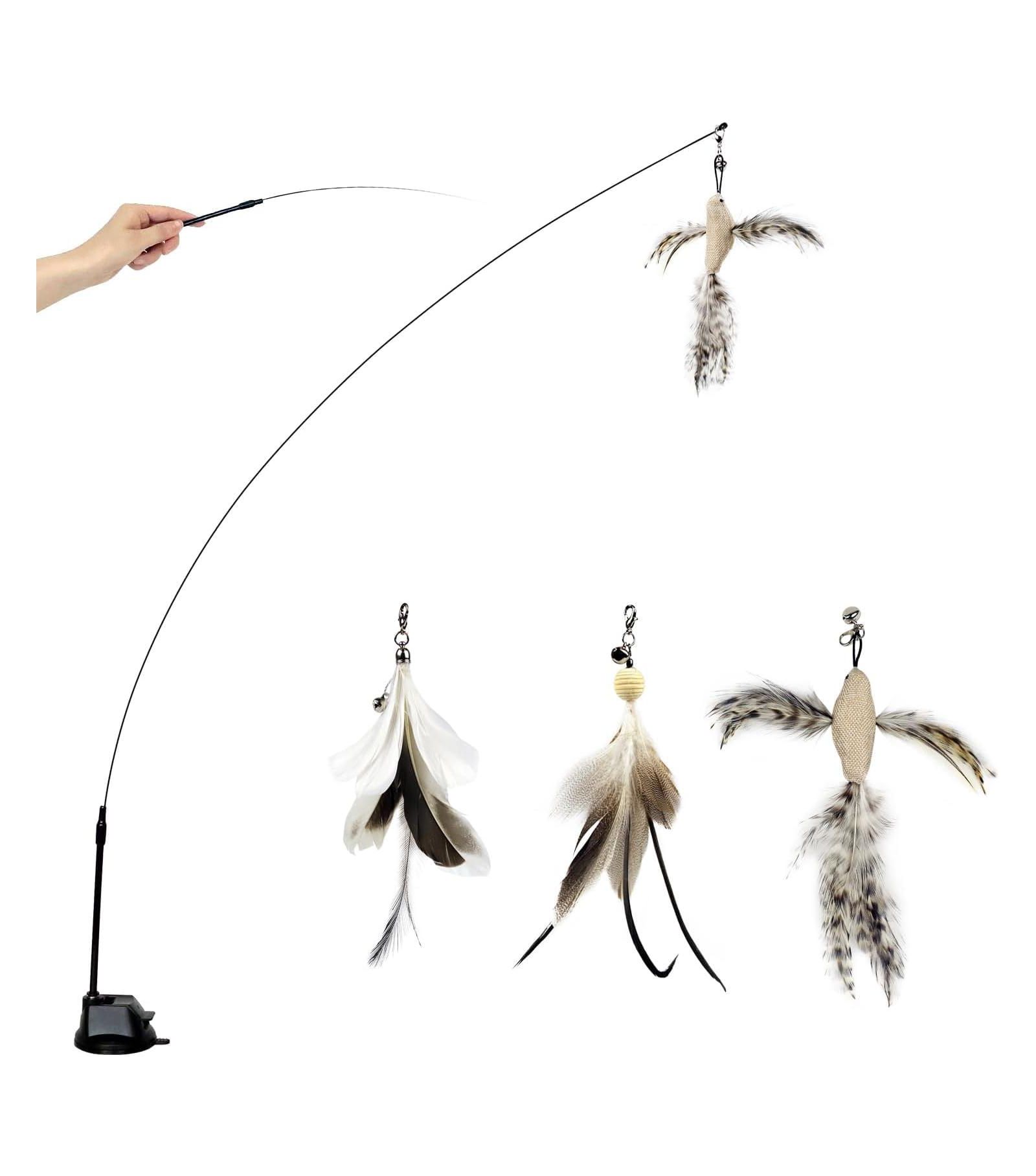 ARONKL Birds Insects With Bells Interactive For Indoor Cats Kitten