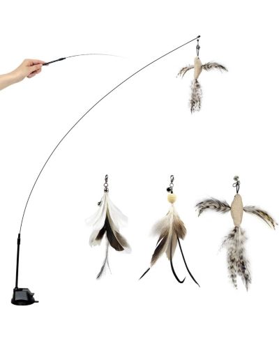 ARONKL Birds Insects With Bells Interactive For Indoor Cats Kitten