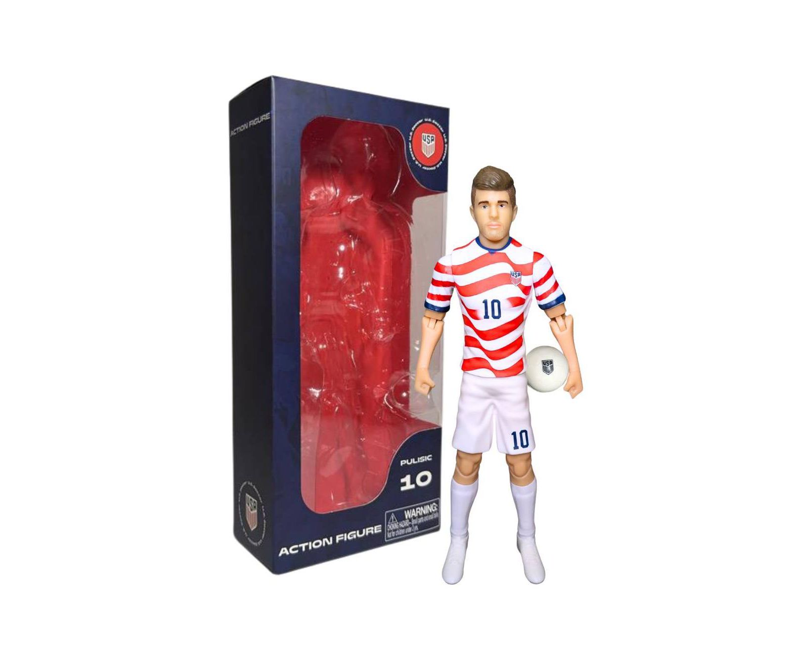 Banbo Toys Christian Pulisic USMNT 8" Articulated Collectible Action Figure, 14 Years & Up