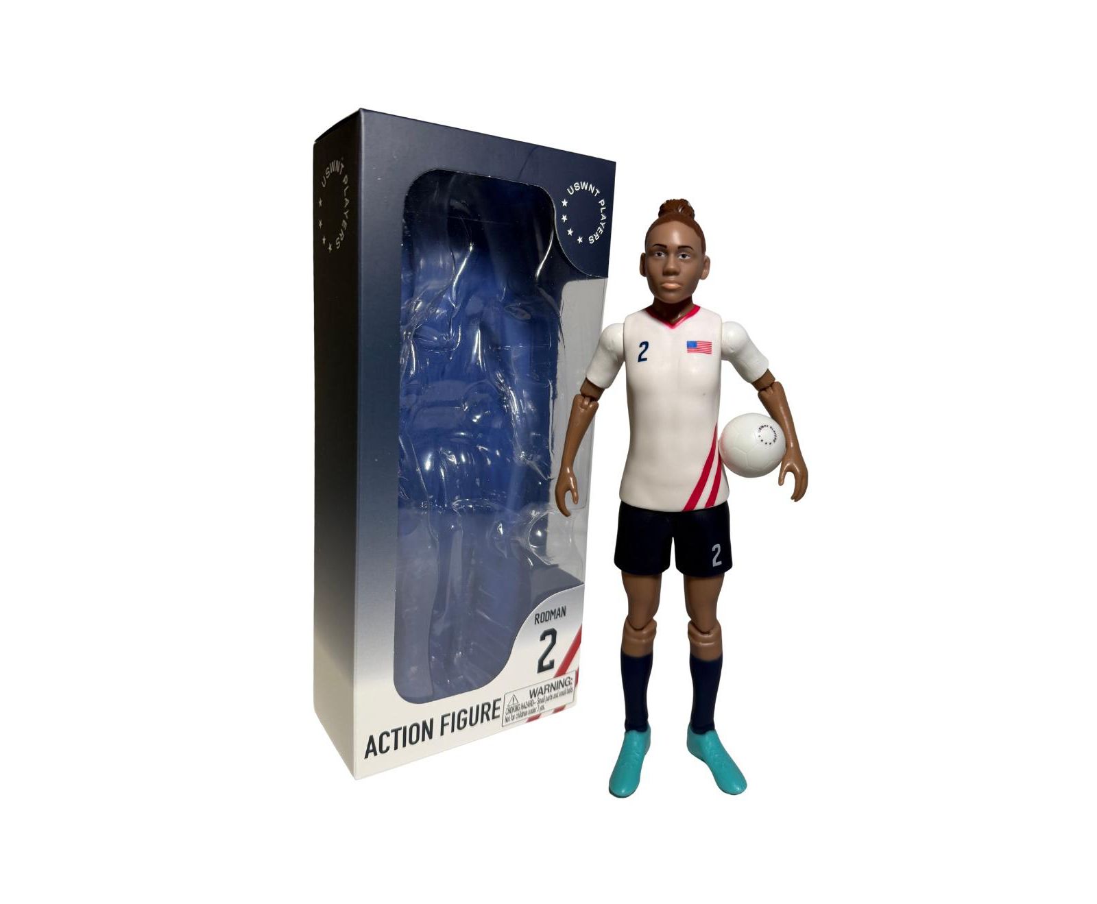 Коллекционная фигурка Banbo Toys SOCKERS USWNT Trinity Rodman, футбольный экшен-фигурка, 8"