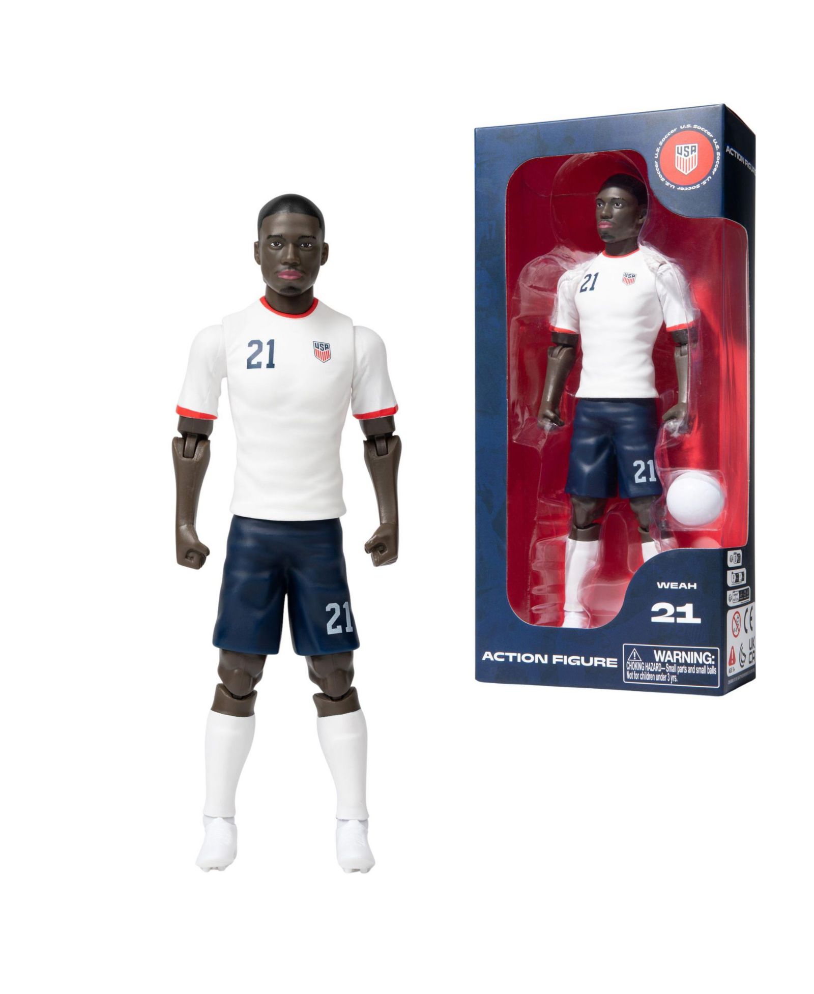 Коллекционная фигурка Banbo Toys SOCKERS USMNT Tim Weah 8"