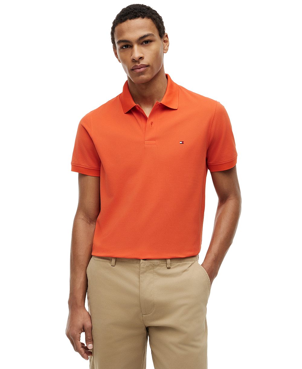 Tommy Hilfiger Men's Regular-Fit Performance Stretch Pique Polo Shirt
