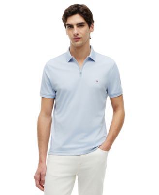 Tommy Hilfiger мужская рубашка-поло Oxford с молнией