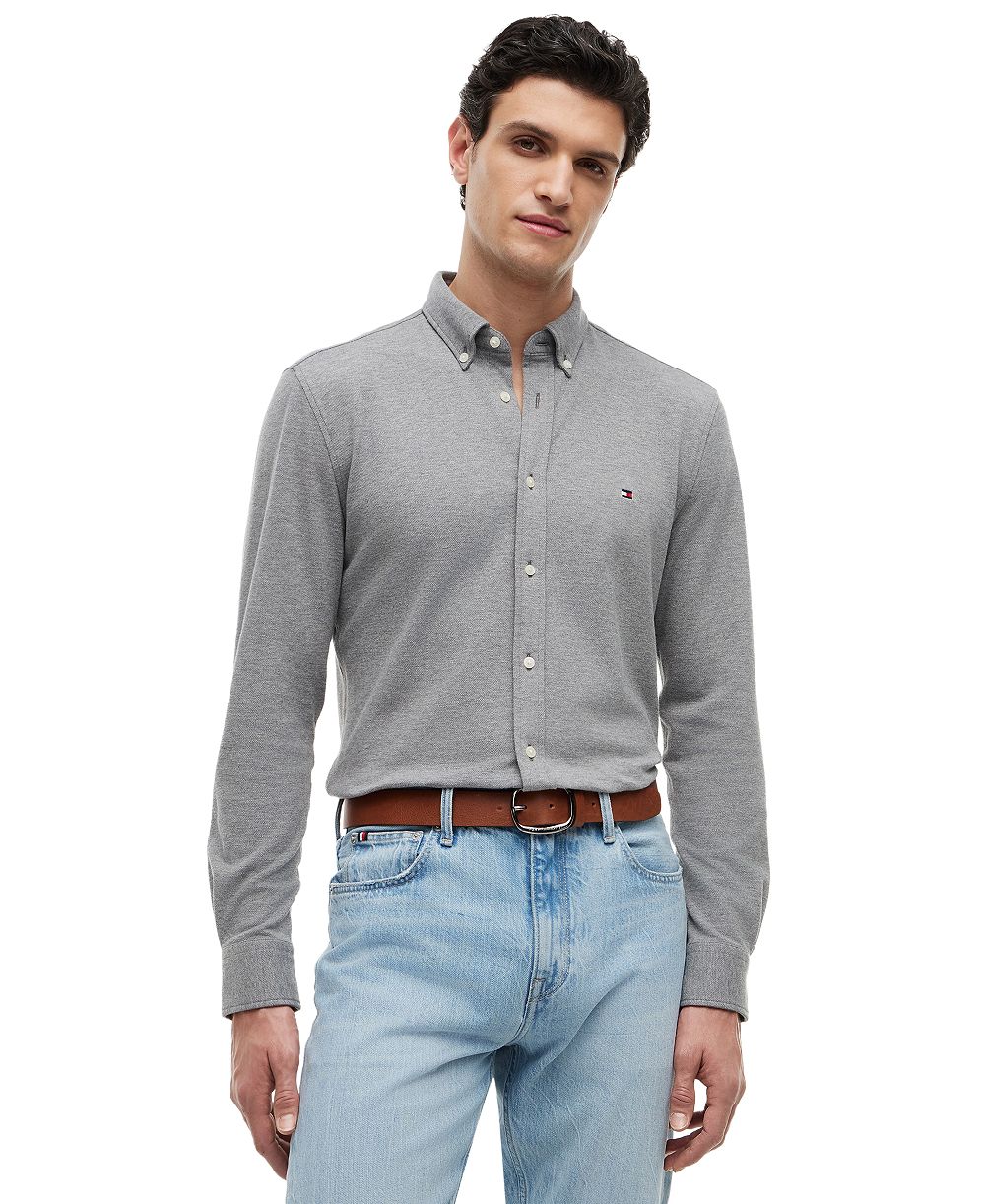 Tommy Hilfiger Men's Textured Knit Featherweight Shirt