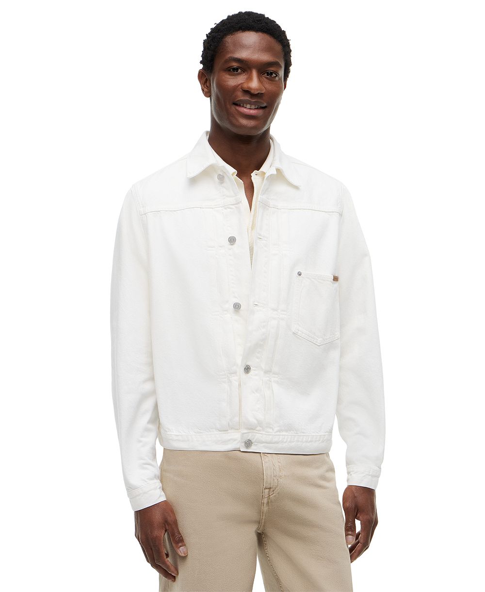 Tommy Hilfiger Men's Garment Dyed Denim Trucker Jacket