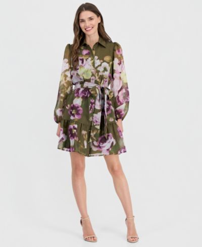 Женское многослойное шифоновое платье с завязками Anne Klein