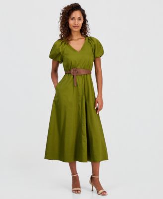 Anne Klein Women's Belted Midi Dress