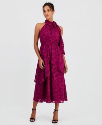 Anne Klein Women's Tiered Midi Dress