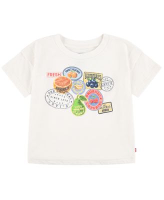 Футболка Levi's Toddler Girls' 2T-6x Fruit Sticker