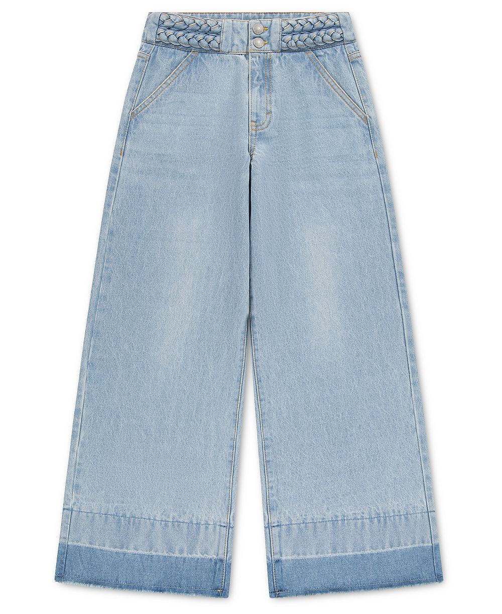 Джинсы Levi's для девочек 2T-6X Braided High Rise Baggy