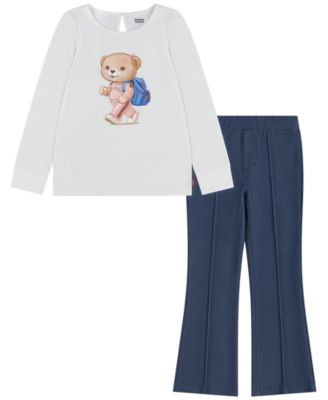 Levi's Детский комплект из футболки с медведями и брюк flared, 2-Piece Set