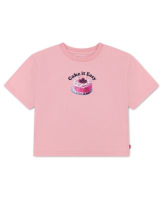 Levi's Girls' 7-16 Cake Boxy Crewneck T-Shirt