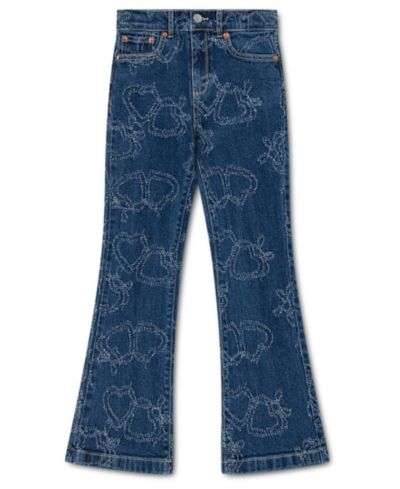 Levi's Девичьи джинсы с высокой посадкой, клеш