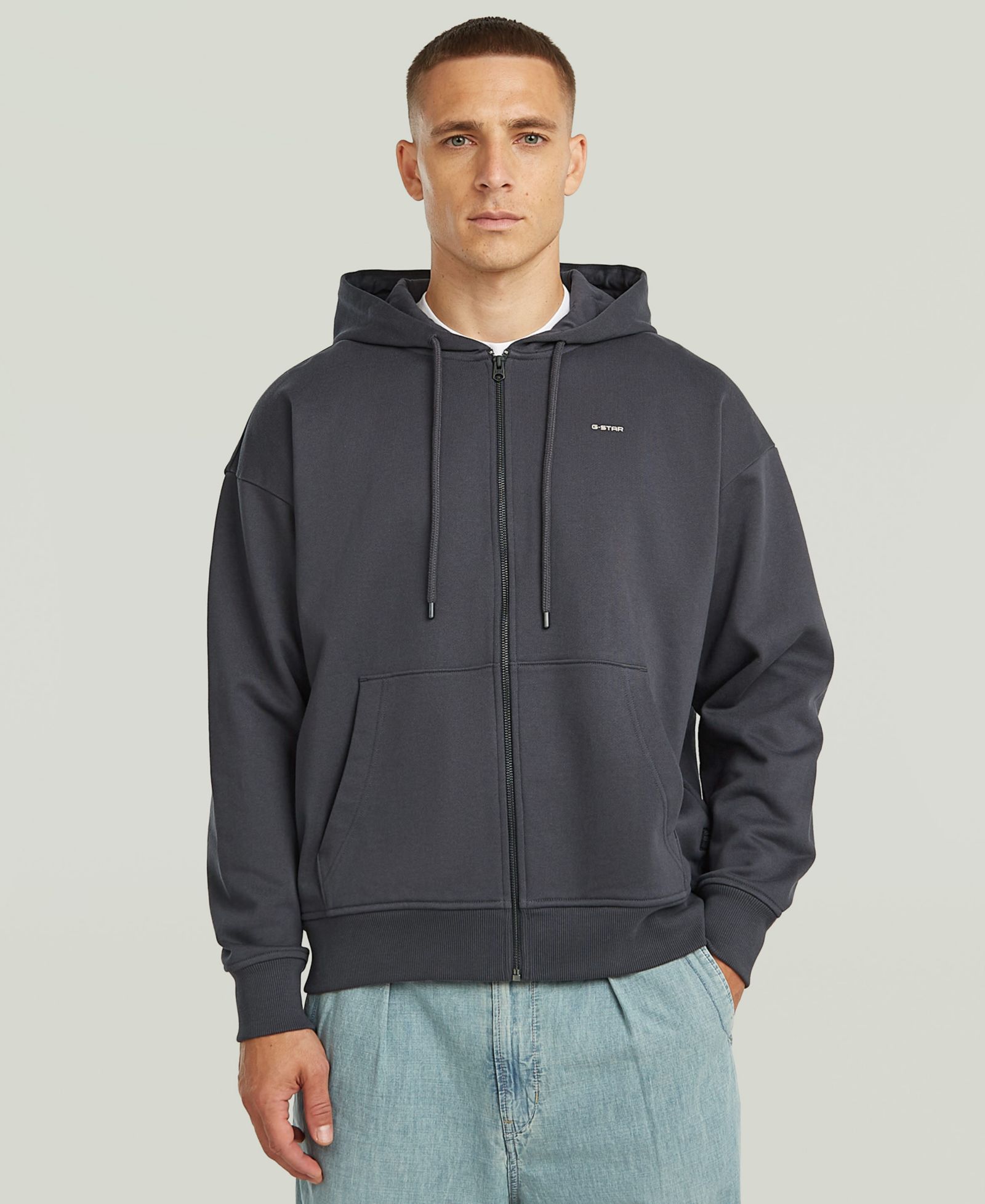 G-Star Raw Men's Back Graphic Hooded Zip Sweatshirt
