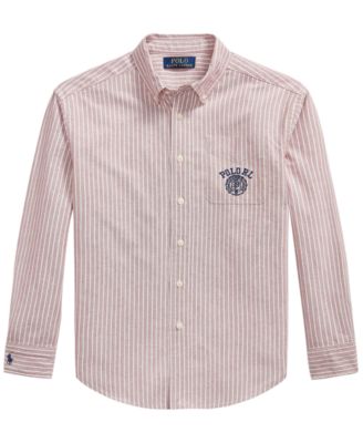 Polo Ralph Lauren Boys' 8-20 Striped Cotton Oxford Shirt