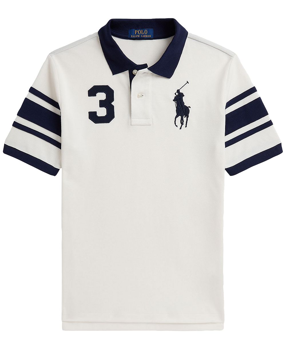Мужская хлопковая трикотажная рубашка-поло Polo Ralph Lauren Big Pony для мальчиков