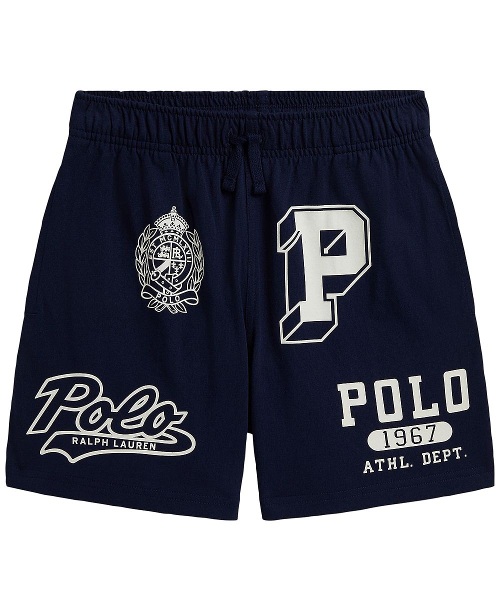 Polo Ralph Lauren Boys' 8-20 Cotton Jersey Graphic Shorts