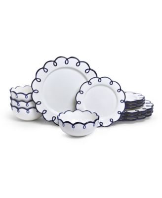 Navy & White
